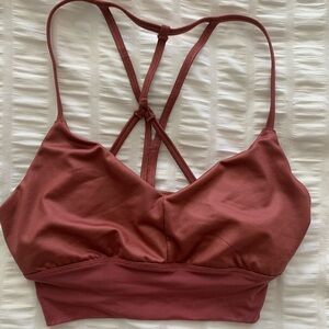 ALO Yoga Rusty Rose Sports Bra XS